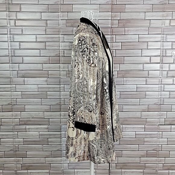 R&M Richard's vintage 80's sheer jacket with beige top Size 8 - Picture 6 of 11